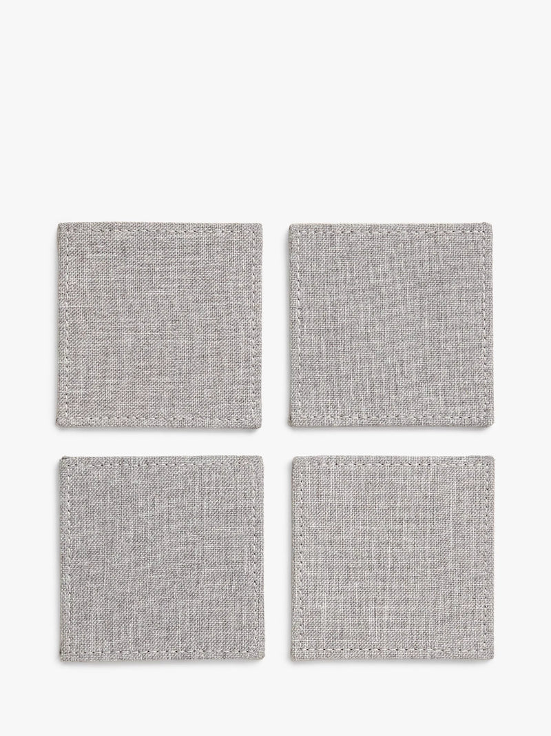 John Lewis placemat and coaster set grey 8 piece - British product