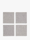 John Lewis placemat and coaster set grey 8 piece - British product