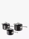 Le Creuset toughened non-stick saucepan set 16cm 18cm 20cm, UK version