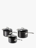 Le Creuset toughened non-stick saucepan set 16cm 18cm 20cm, UK version