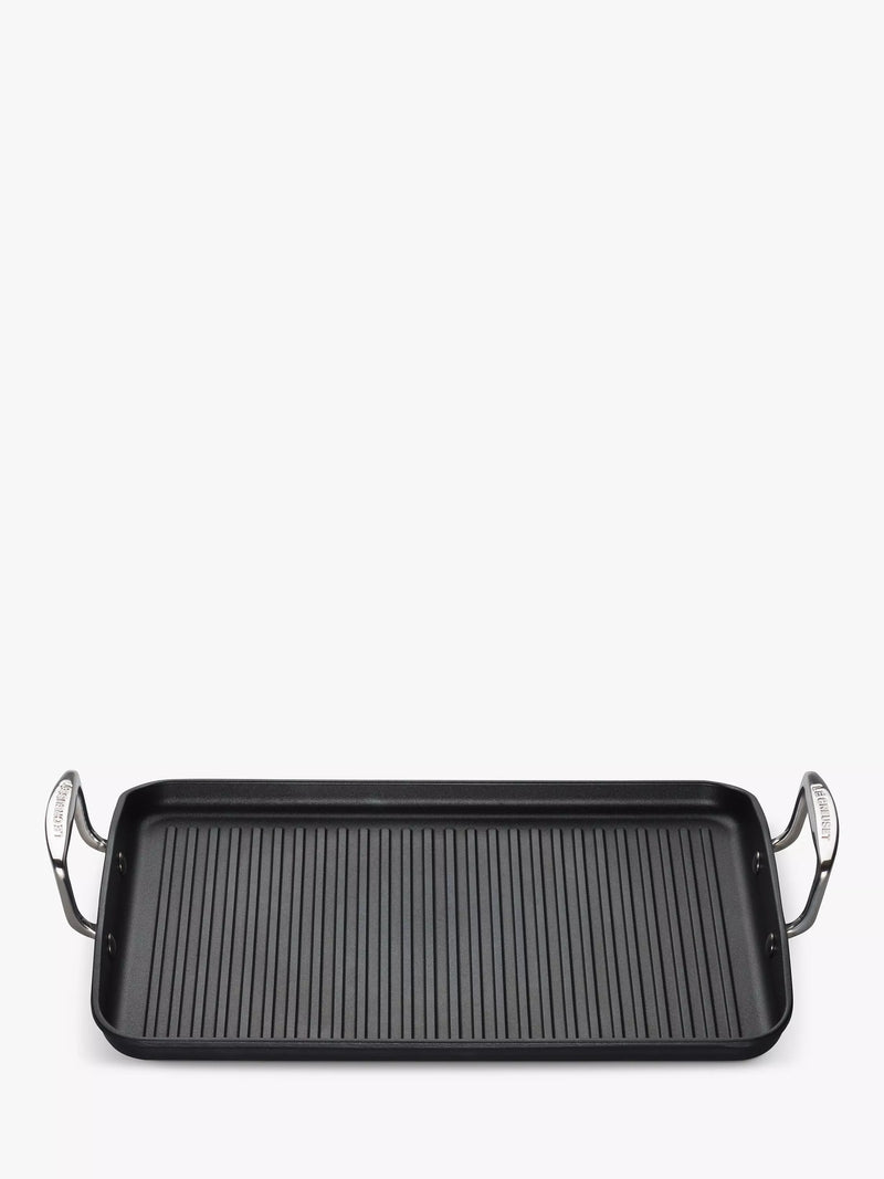 Le Creuset rectangular grill pan with toughened non-stick coating, 35cm, UK version