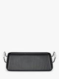 Le Creuset rectangular grill pan with toughened non-stick coating, 35cm, UK version