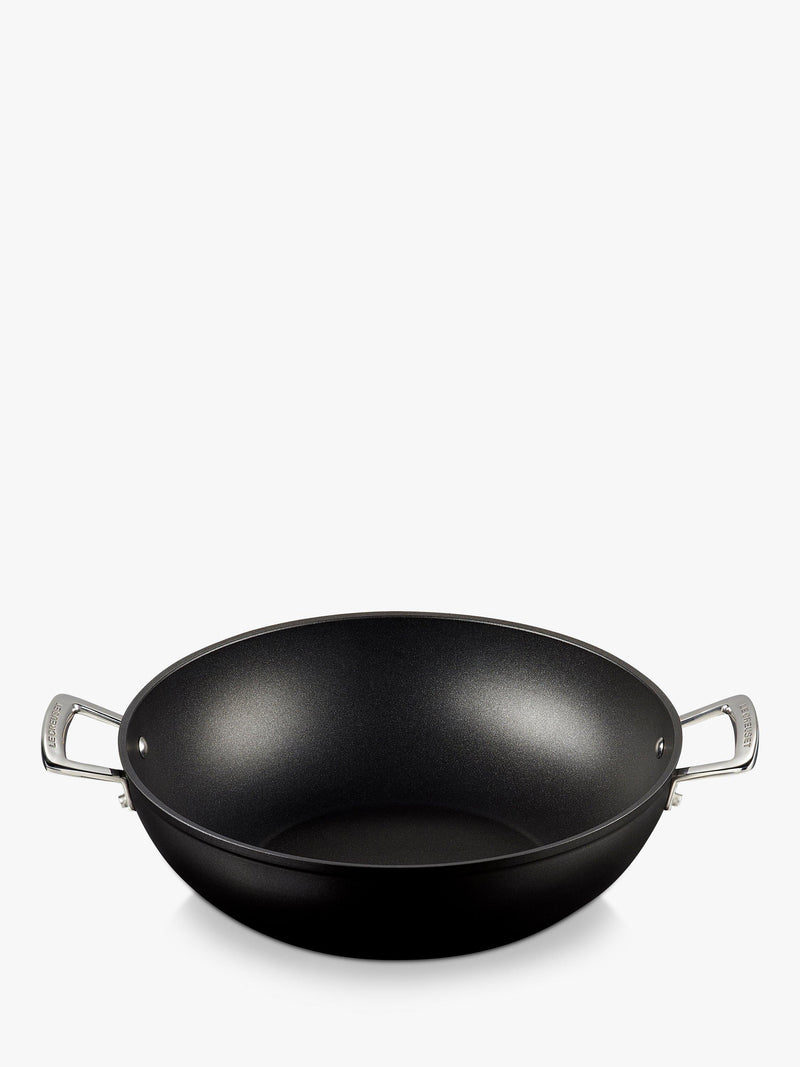Le Creuset toughened non-stick aluminium wok 32cm, UK version