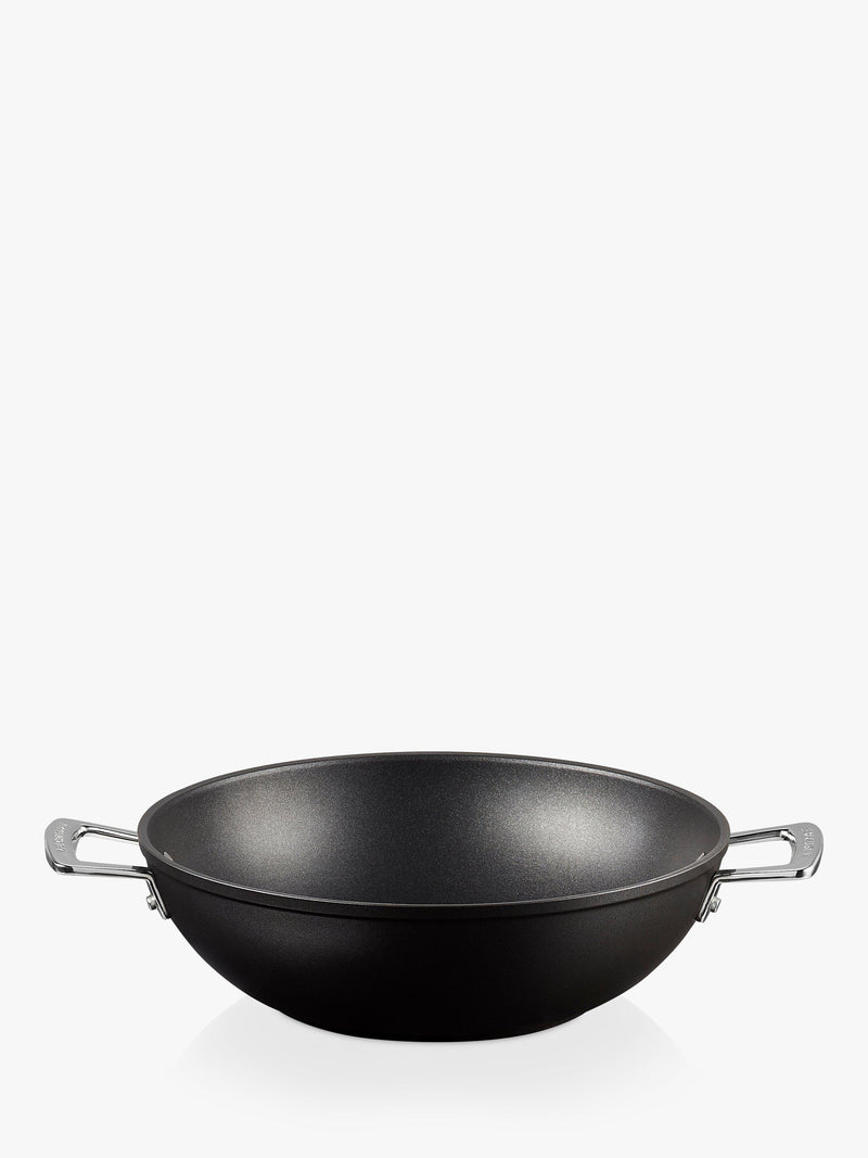 Le Creuset toughened non-stick aluminium wok 32cm, UK version
