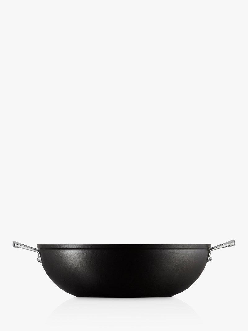 Le Creuset toughened non-stick aluminium wok 32cm, UK version