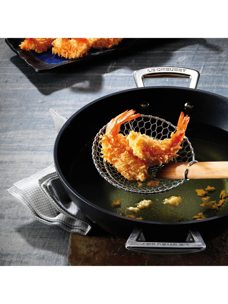 Le Creuset toughened non-stick aluminium wok 32cm, UK version