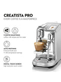 Nespresso Creatista Pro stainless steel coffee machine, UK version