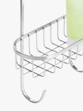 John Lewis two-tier hanging shower basket chrome finish, imported from the UK