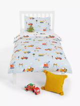 John Lewis Reversible Pure Cotton Duvet Cover and Pillowcase Set, Single, Multi- Buy online at McGrocer
