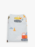 John Lewis reversible pure cotton duvet cover and pillowcase set, single, construction pattern, multi, UK version