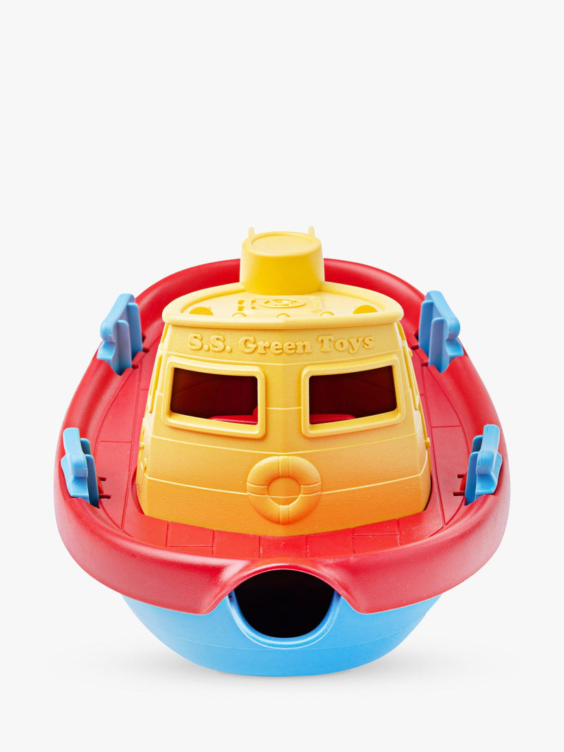 Green Toys Bathtime Tugboat plastic toy boat, UK version