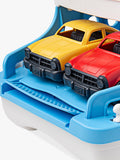 Green Toys bathtime ferry boat with two mini cars - British product