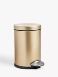 John Lewis Soft Close Bathroom Pedal Bin, 3L - Sage