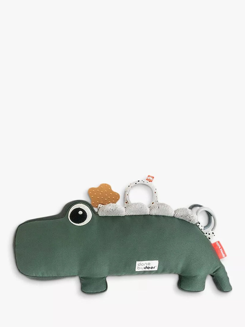 Done by Deer Croco Tummy Toy green sensory pillow (British brand)