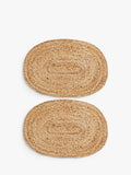 John Lewis jute oval placemats set of 2 natural, UK version
