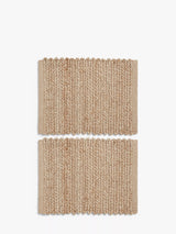 John Lewis John Lewis Jute Fabric Placemats, Set of 2, Natural- Buy online at McGrocer