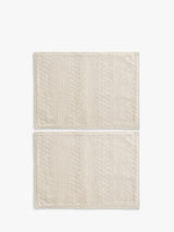 John Lewis John Lewis Diamond & Chevron Pattern Cotton Placemats Set of 2 Natural- Buy online at McGrocer