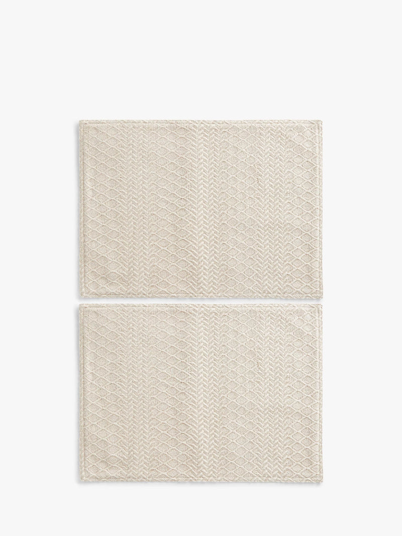 John Lewis cotton placemats diamond chevron pattern set of 2 (British brand)