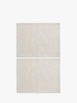 John Lewis John Lewis Double Layer Cotton Placemats Set of 2 Natural/Black- Buy online at McGrocer