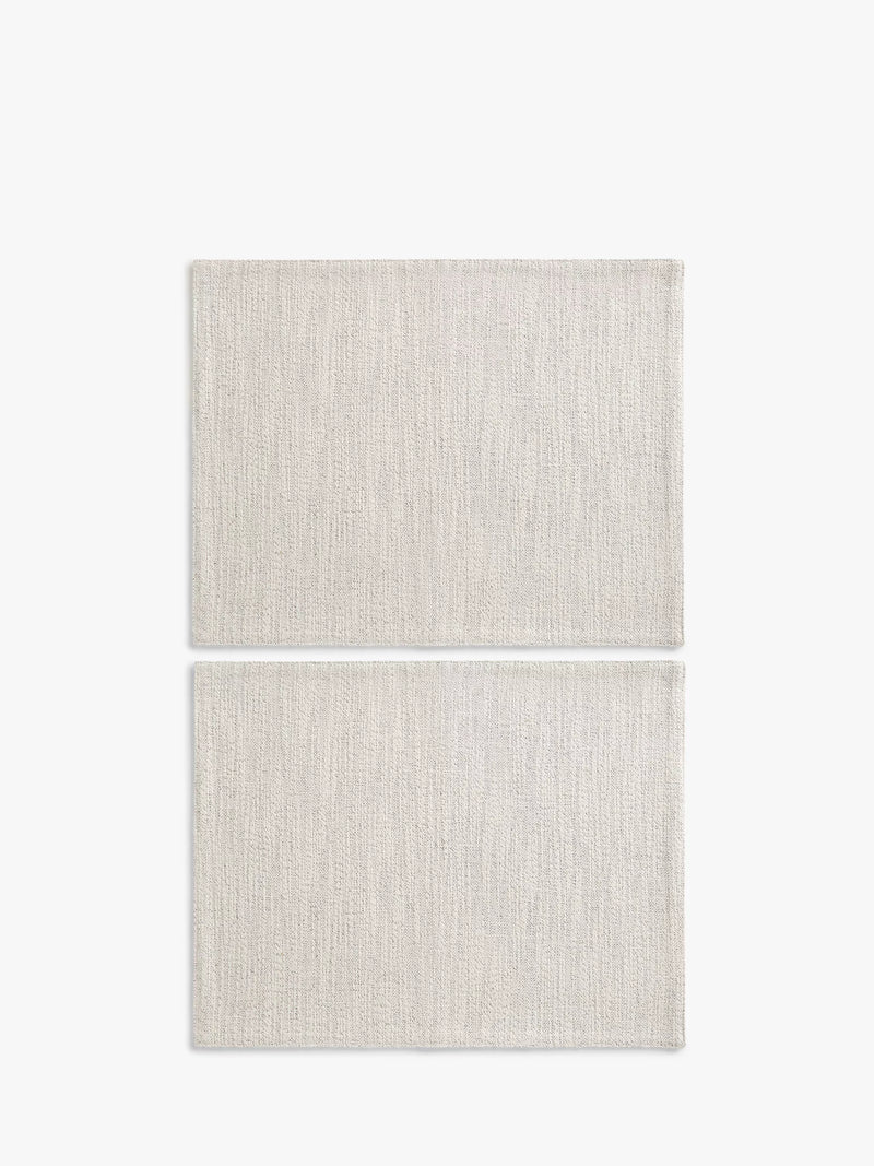 John Lewis cotton placemats set of 2 natural black, UK version