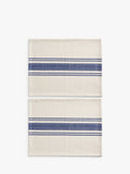 John Lewis navy natural striped cotton placemats, imported from UK