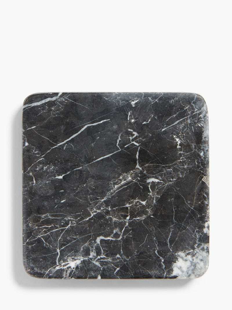 John Lewis black Marquina marble coasters set of 4 - British product
