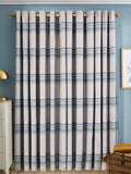 John Lewis Afton check weave thermal curtains 167x137cm (British brand)
