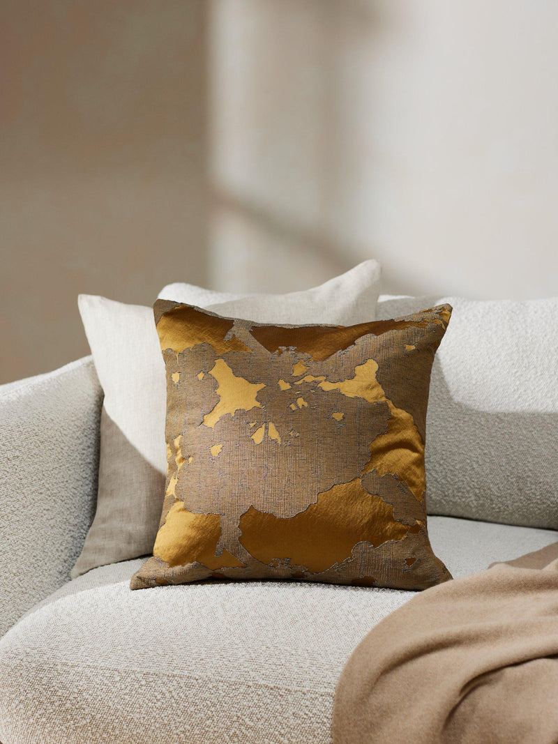 John Lewis Komaka cushion with abstract trees applique, UK version