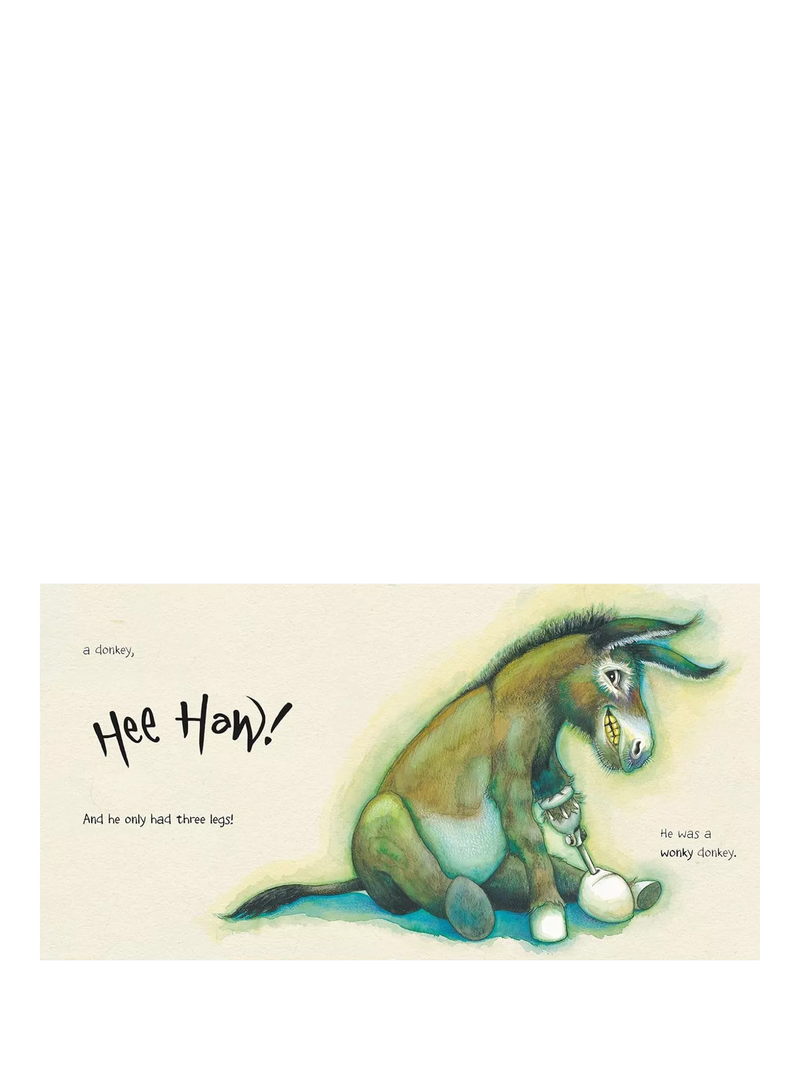 The Wonkey Donkey board book for children, UK version