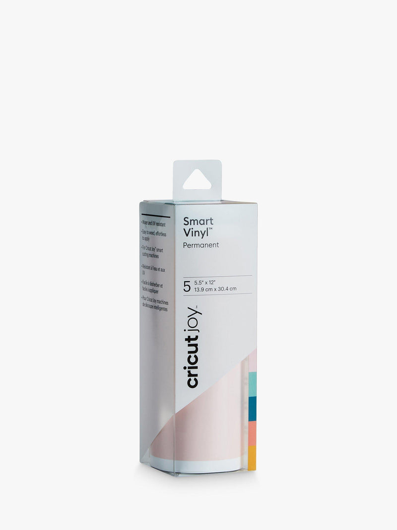 Permanent Smart Vinyl Pack for Cutting Machines, 5 Sheets, Weather-Resistant