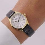 Rotary women's ultra slim leather strap watch 27mm, imported from the UK