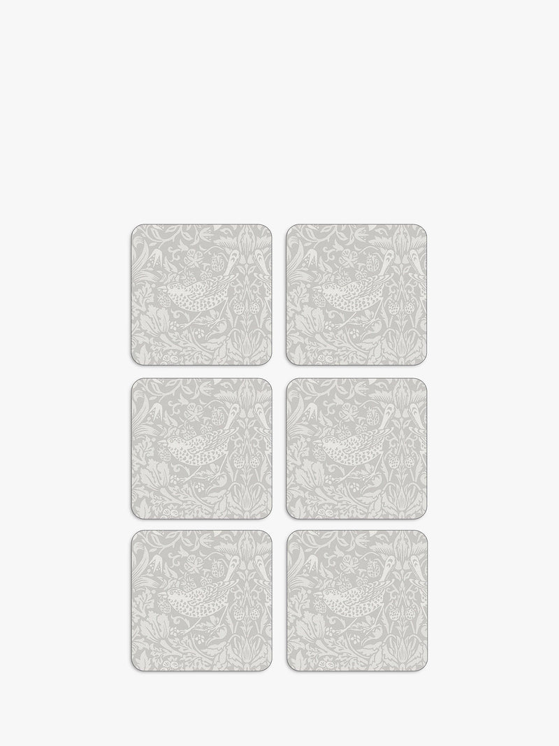 Morris & Co. Strawberry Thief coasters set of 6 (British brand)