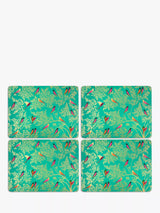 John Lewis Sara Miller Chelsea Collection Cork-Backed Birds Placemats Set of 4 Green/Multi- Buy online at McGrocer