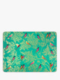 Sara Miller green bird placemats set of 4, UK version