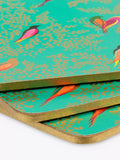 Sara Miller green bird placemats set of 4, UK version