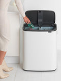 Brabantia Bo recycling touch bin 2x30L, imported from the UK
