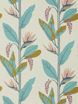 John Lewis Tropical Bird of Paradise Design Wallpaper with Matte and Shine Finish- Buy online at McGrocer