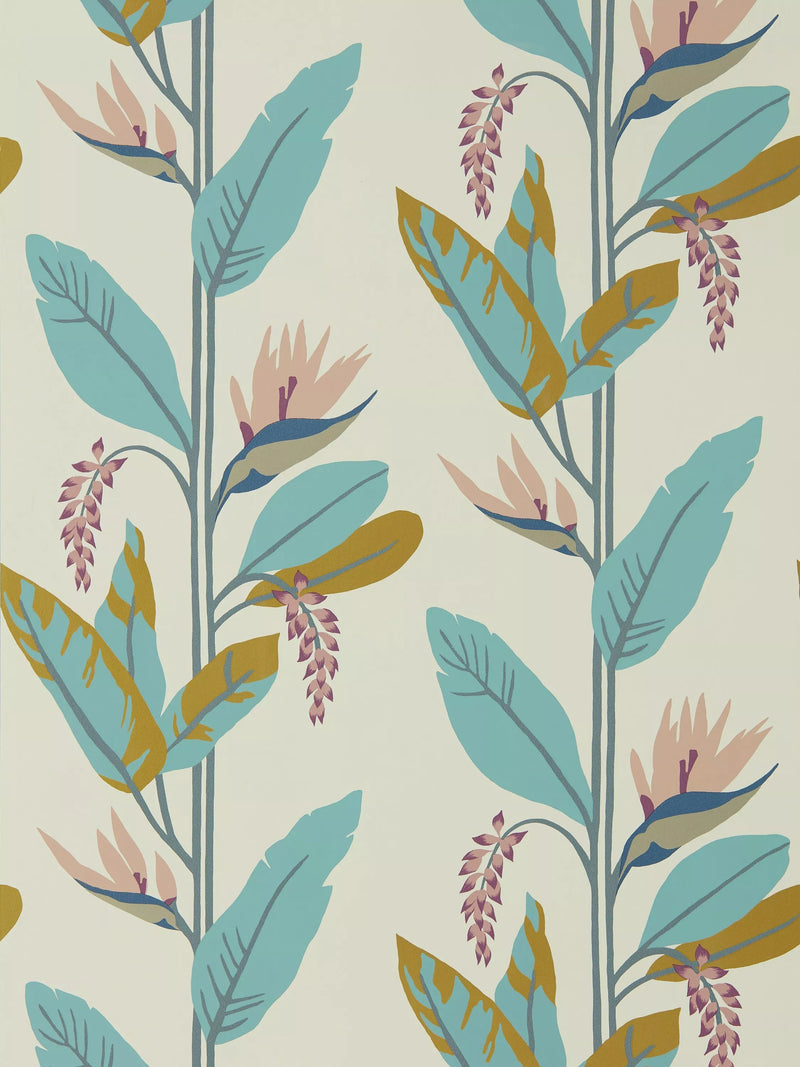 Harlequin Llenya bird of paradise design wallpaper, UK version