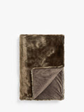 John Lewis brown faux fur throw, UK version