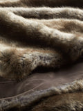 John Lewis brown faux fur throw, UK version