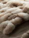 John Lewis Ruched Throw Chinchila faux fur, UK version