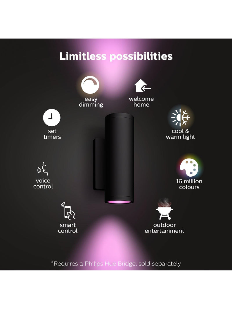 Philips Hue Appear outdoor wall light, UK version