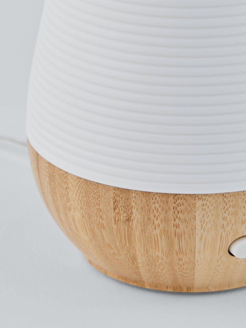 Beurer aroma electric diffuser LED table lamp in white and wood - British product