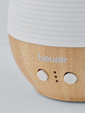 Beurer aroma electric diffuser LED table lamp in white and wood - British product