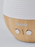 Beurer aroma electric diffuser LED table lamp in white and wood - British product
