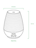 Beurer aroma electric diffuser LED table lamp in white and wood - British product