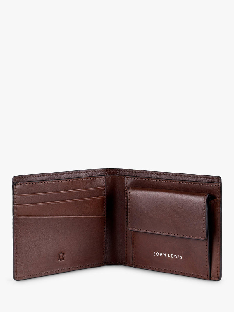 John Lewis vegetable tanned leather bifold wallet, UK version