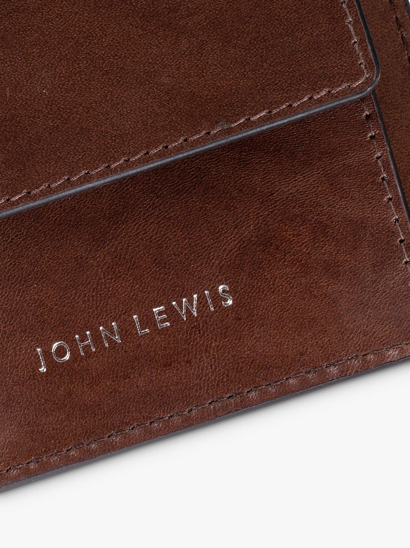 John Lewis vegetable tanned leather bifold wallet, UK version