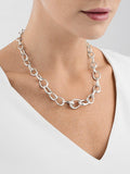 Georg Jensen Offspring Oval Link Necklace Silver 45cm (British brand)