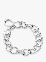 John Lewis Georg Jensen Offspring Oval Link Bracelet Silver 20cm- Buy online at McGrocer